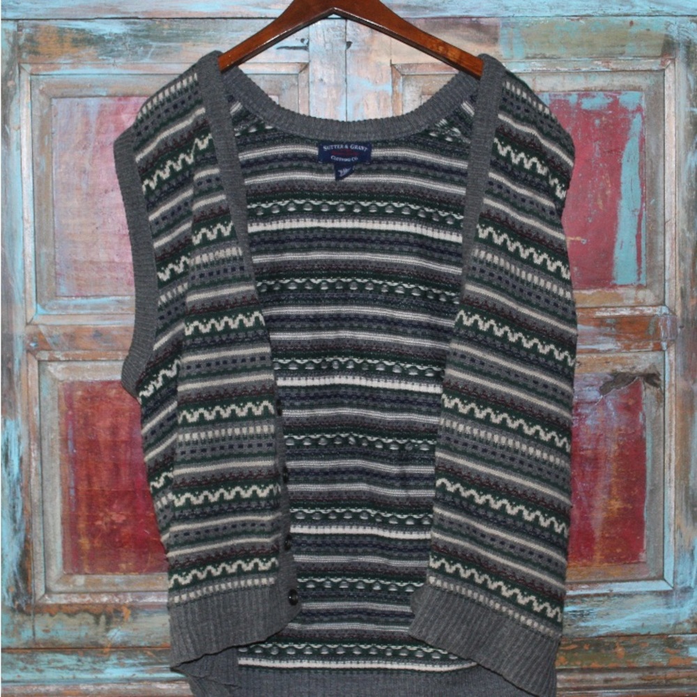 oversized knit vest